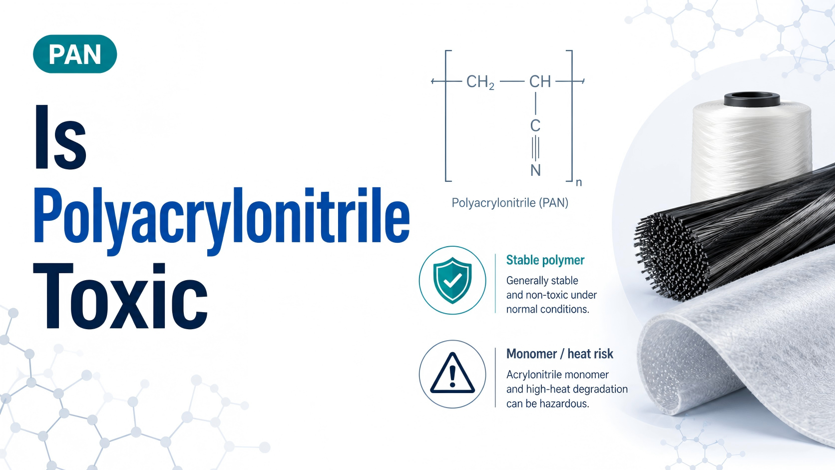 ¿Es el poliacrilonitrilo tóxico?